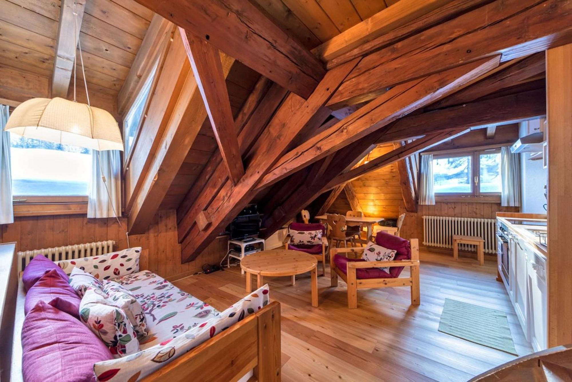Апартаменти Chesa La Cuntainta - Зільс-Марія Екстер'єр фото